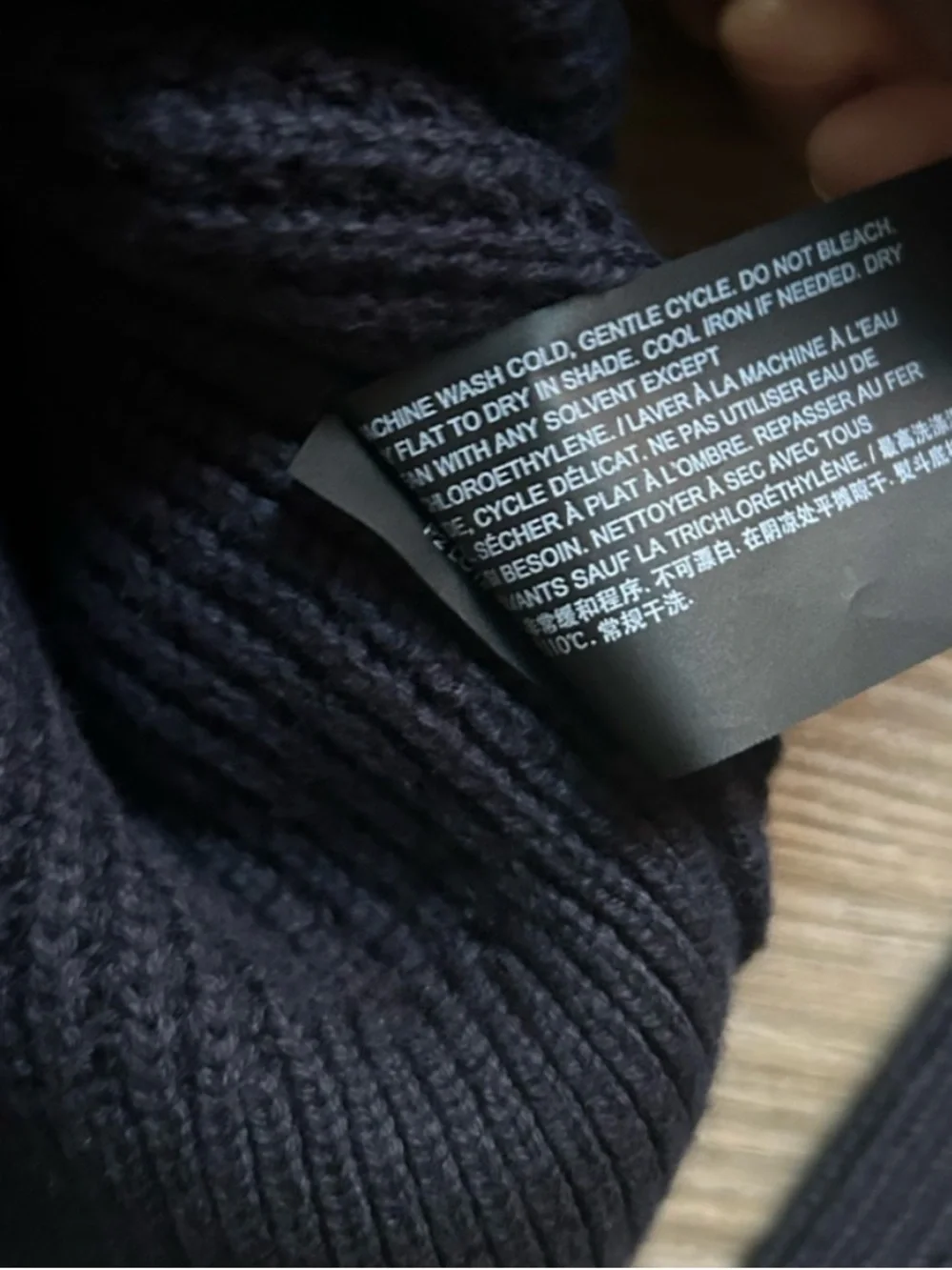 Theory | Gary Full Zip Jacket, Heavyweight Knit in Navy (S)